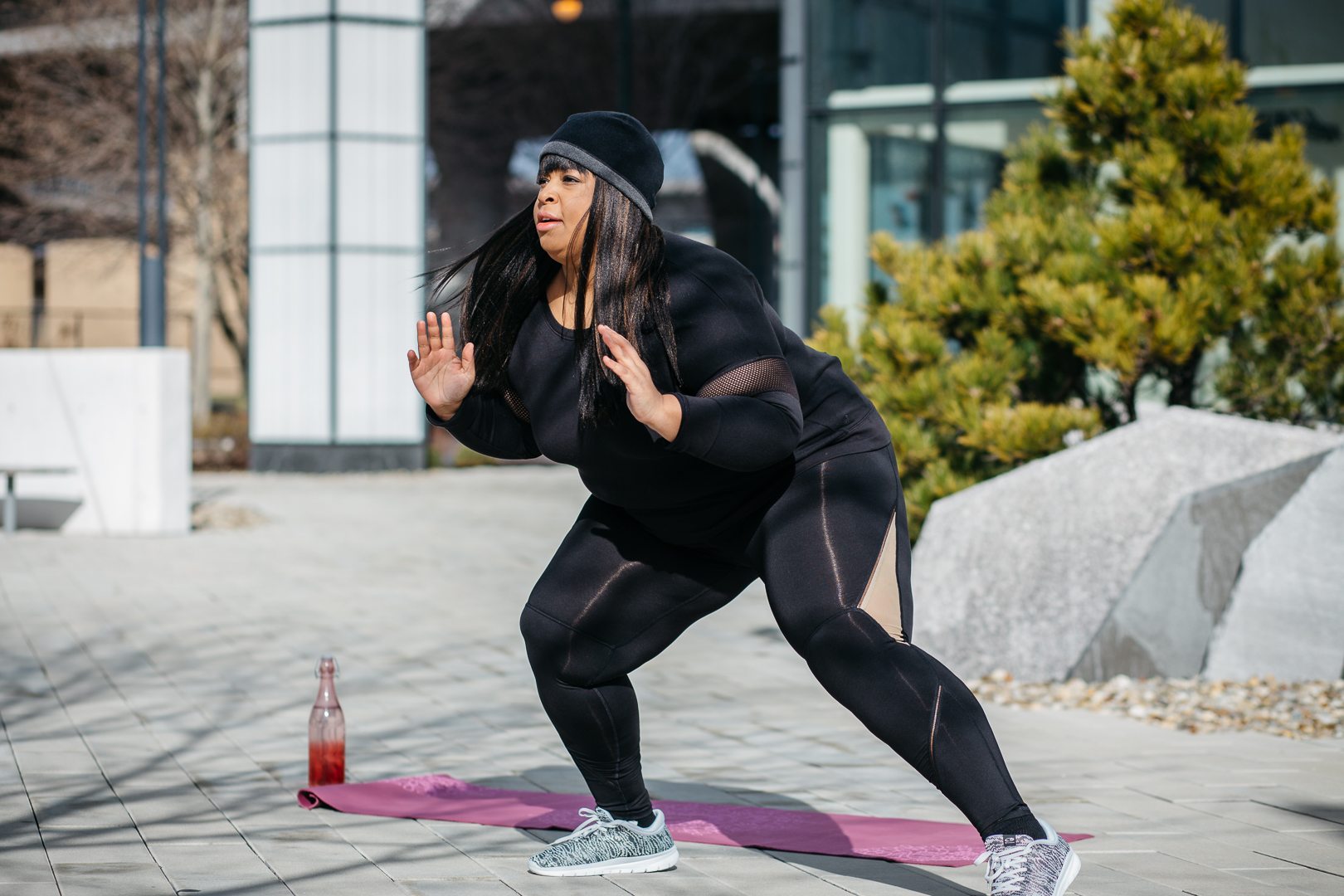 plus size women working out