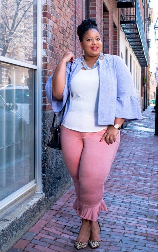 Lane Bryant Pink Dress Plus Size Ruffles